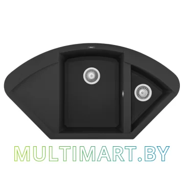 Кухонная мойка Elleci Easy Corner Full Black 40